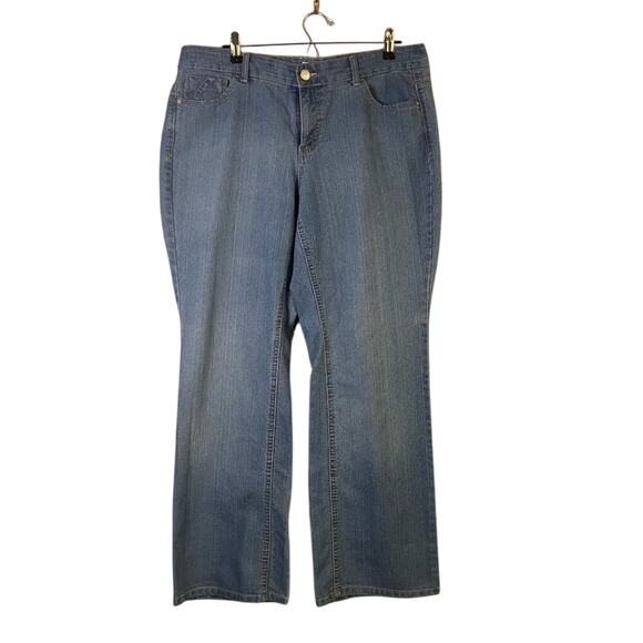 Just My Size Womens Blue Bootcut Denim Jeans Size 16w y2k retro feminine - Picture 1 of 15
